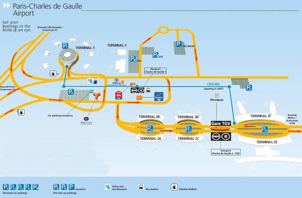 Golio Oro Uostas Map 